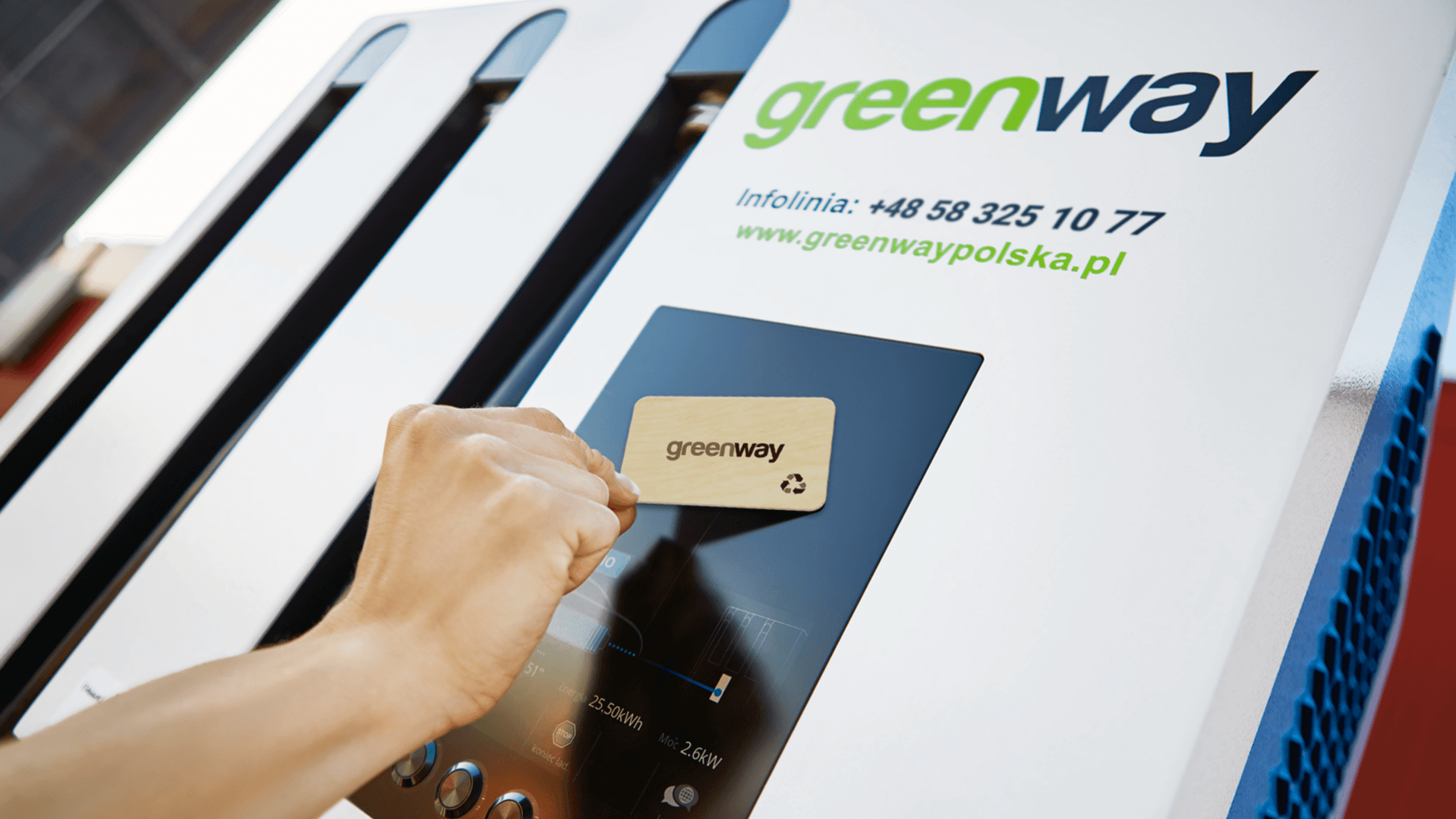 
Opis Partnera
GreenWay to największa publiczna sieć ładowania pojazdów elektrycznych w regionie CEE. Sieć spółki w Polsce liczy niemal pół tysiąca stacji. Rejestracja w sieci GreenWay umożliwia swobodną podróż po Polsce, Słowacji i reszcie Europy za pomocą karty GreenWay, mobilnej aplikacji oraz Portalu Klienta dostępnego na stronie internetowej greenwaypolska.pl.
Co zyskujesz?
15 kWh do wykorzystania na usługi ładowania w sieci GreenWay Polska dla posiadaczy abonamentu: Energia STANDARD
Jak skorzystać? - Kliknij przycisk "Użyj benefitu"
 - Skopiuj wyświetlony kod rabatowy
 - Zarejestruj się lub zaloguj do Portalu Klienta na stronie greenwaypolska.pl
 - Kliknij zakładkę „Rabaty” (w menu po lewej stronie)
 - Wklej kod rabatowy i naciśnij przycisk "Aktywuj rabat"

Data ważności: voucher ważny jest od momentu aktywacji na stronie greenwaypolska.pl do końca miesiąca, w którym został aktywowany.
Ważne: rabat nie jest naliczany na stacjach partnerskich i roamingowych GreenWay Polska i na jednym koncie kierowcy w aplikacji GreenWay można wykorzystać tylko jeden kod w miesiącu.